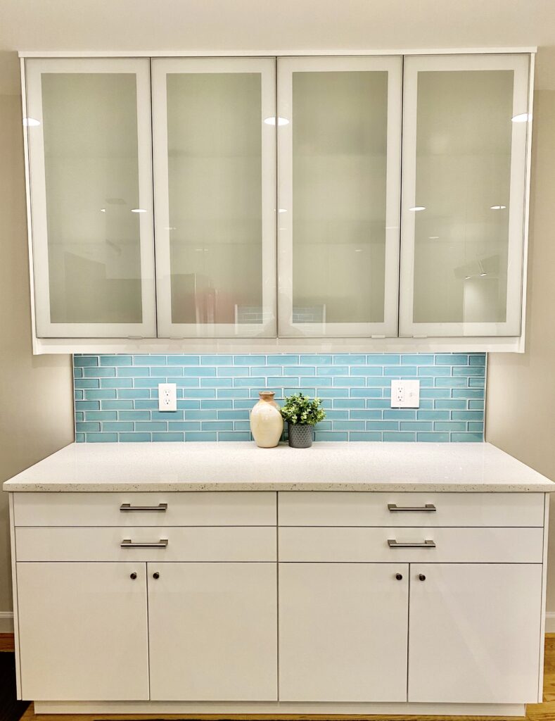 IKEA Kitchen Cabinets with Glass Doors